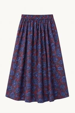NEW XIRENA women's gwynn skirt in merlot ink